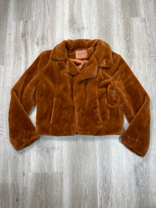 Jacket Faux Fur & Sherpa By Blanknyc In Orange, Size: S