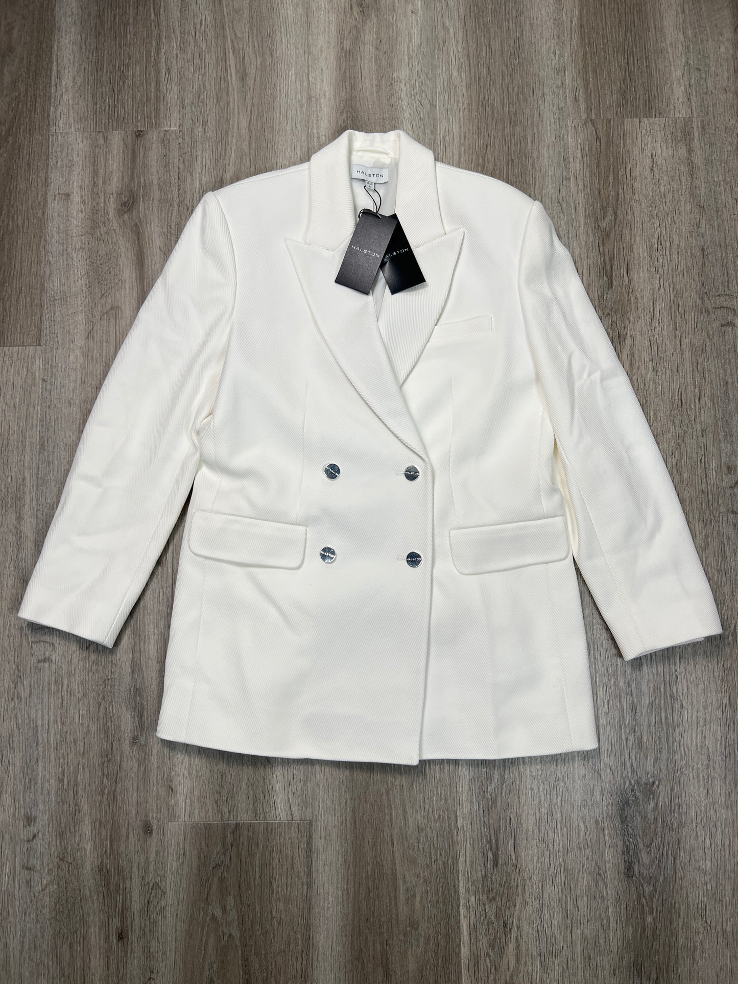 Blazer Designer By Halston In White, Size: S