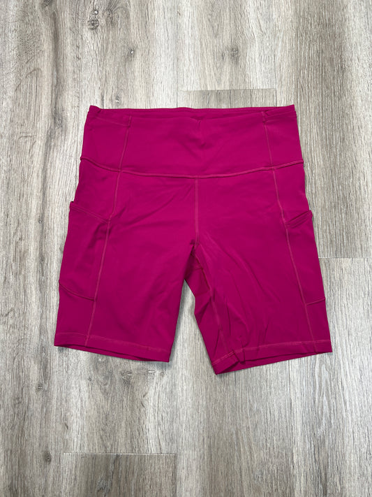 Athletic Shorts By Lululemon In Pink, Size: M