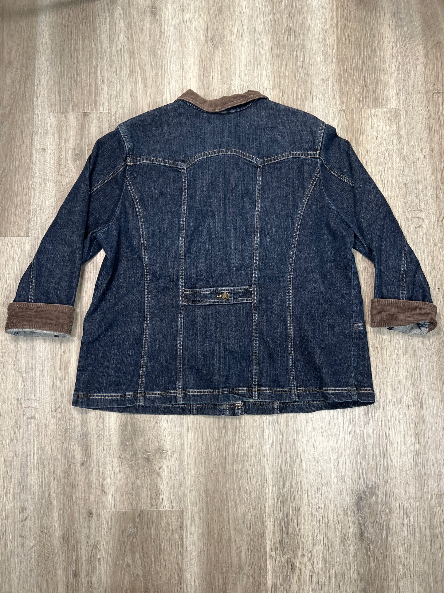 Jacket Denim By Cj Banks In Blue Denim, Size: 2x