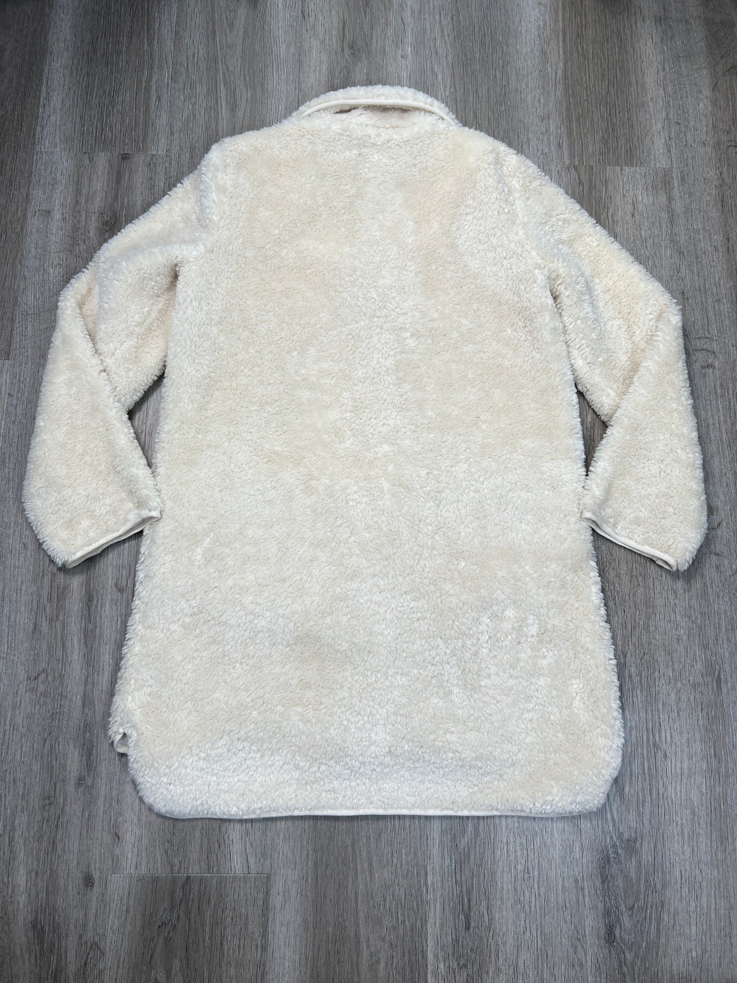 Jacket Faux Fur & Sherpa By Loft In White, Size: Xs