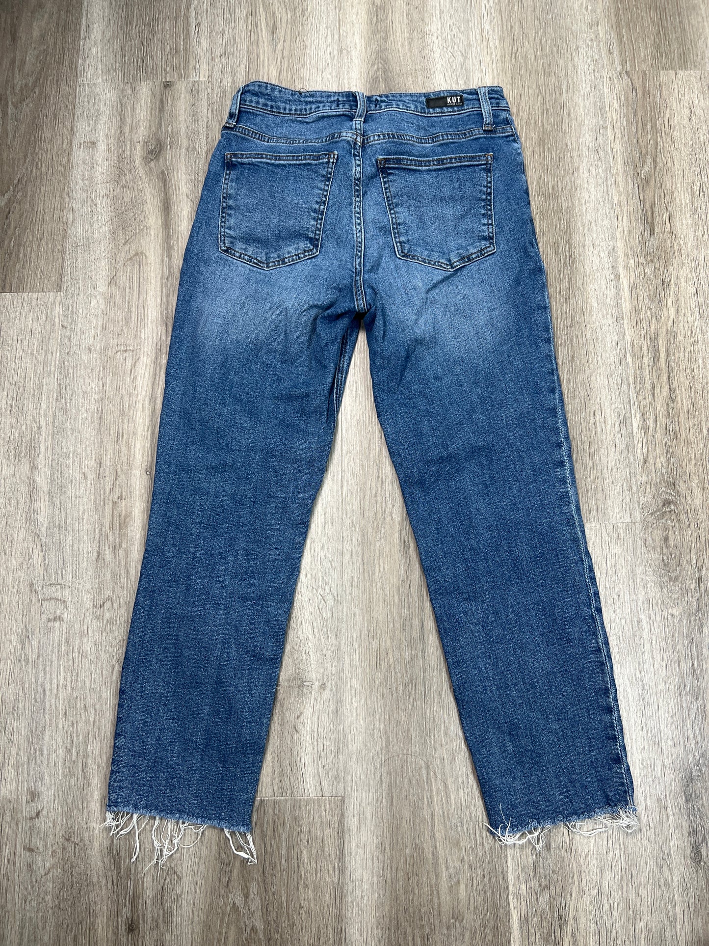 Jeans Straight By Kut In Blue Denim, Size: 6