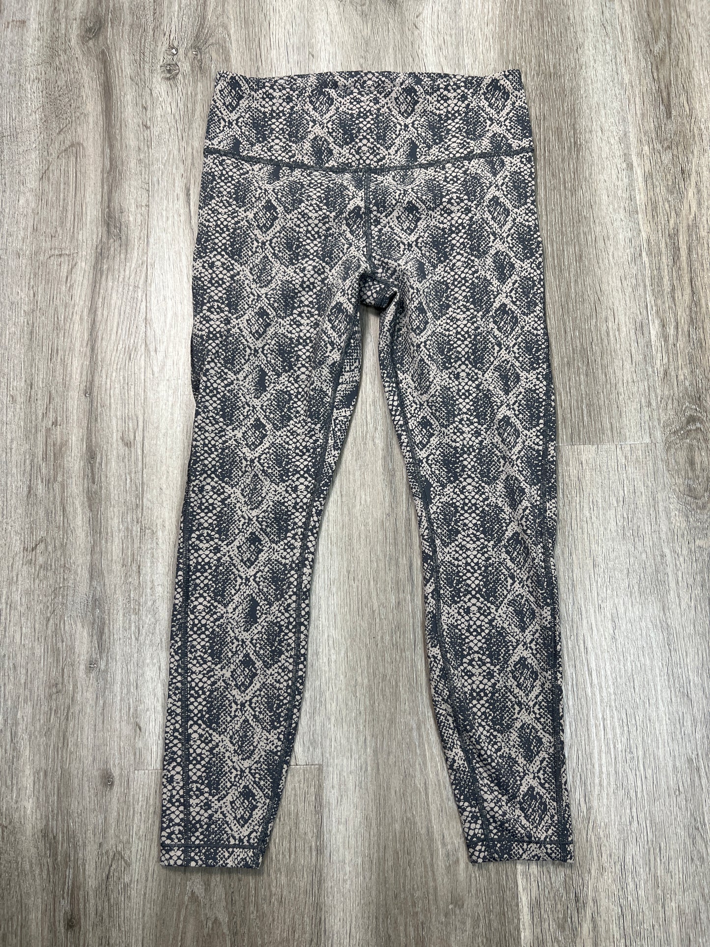 Athletic Leggings By Athleta In Snakeskin Print, Size: S