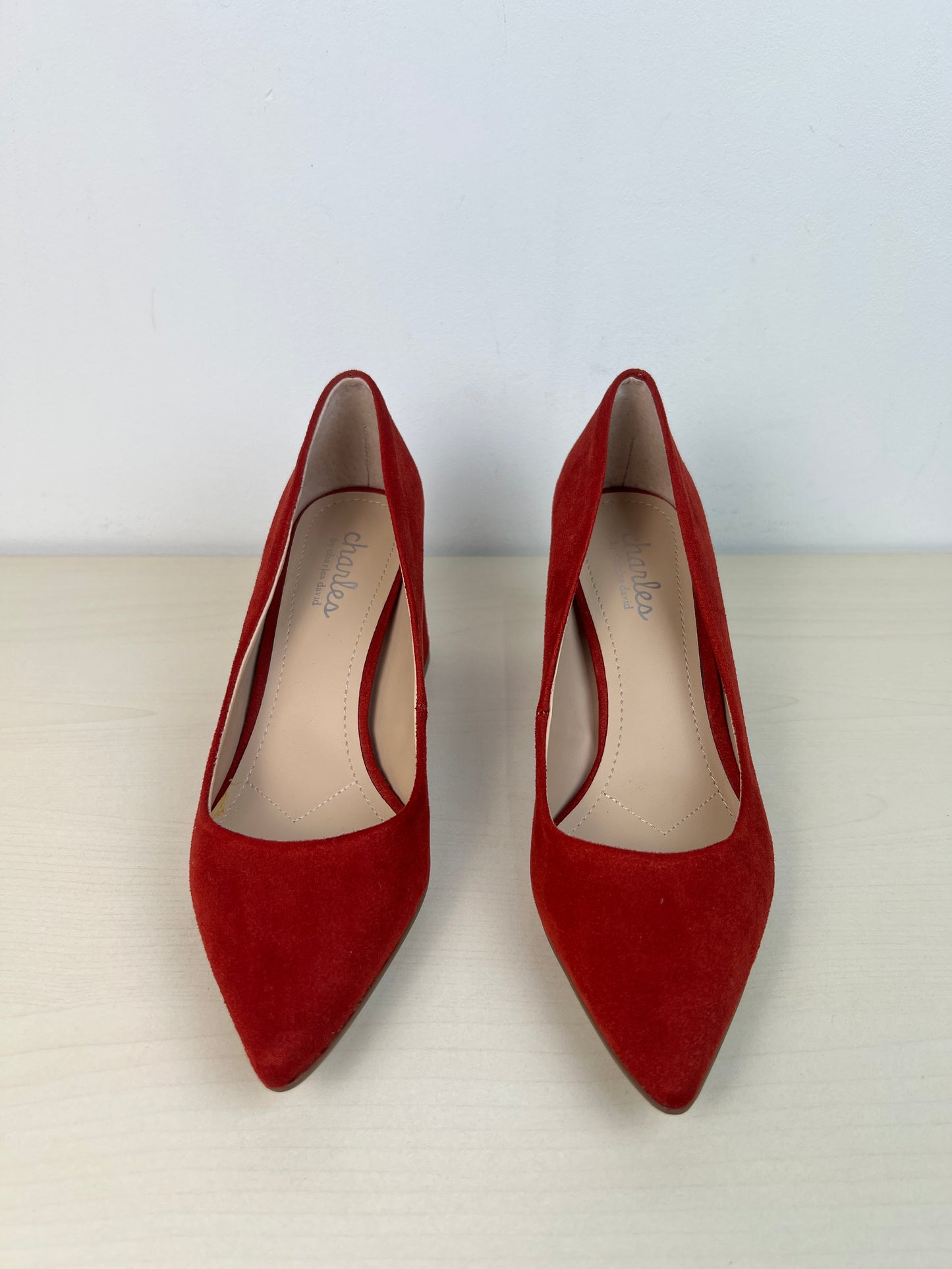 Shoes Heels Block By Charles By Charles David In Red, Size: 7.5