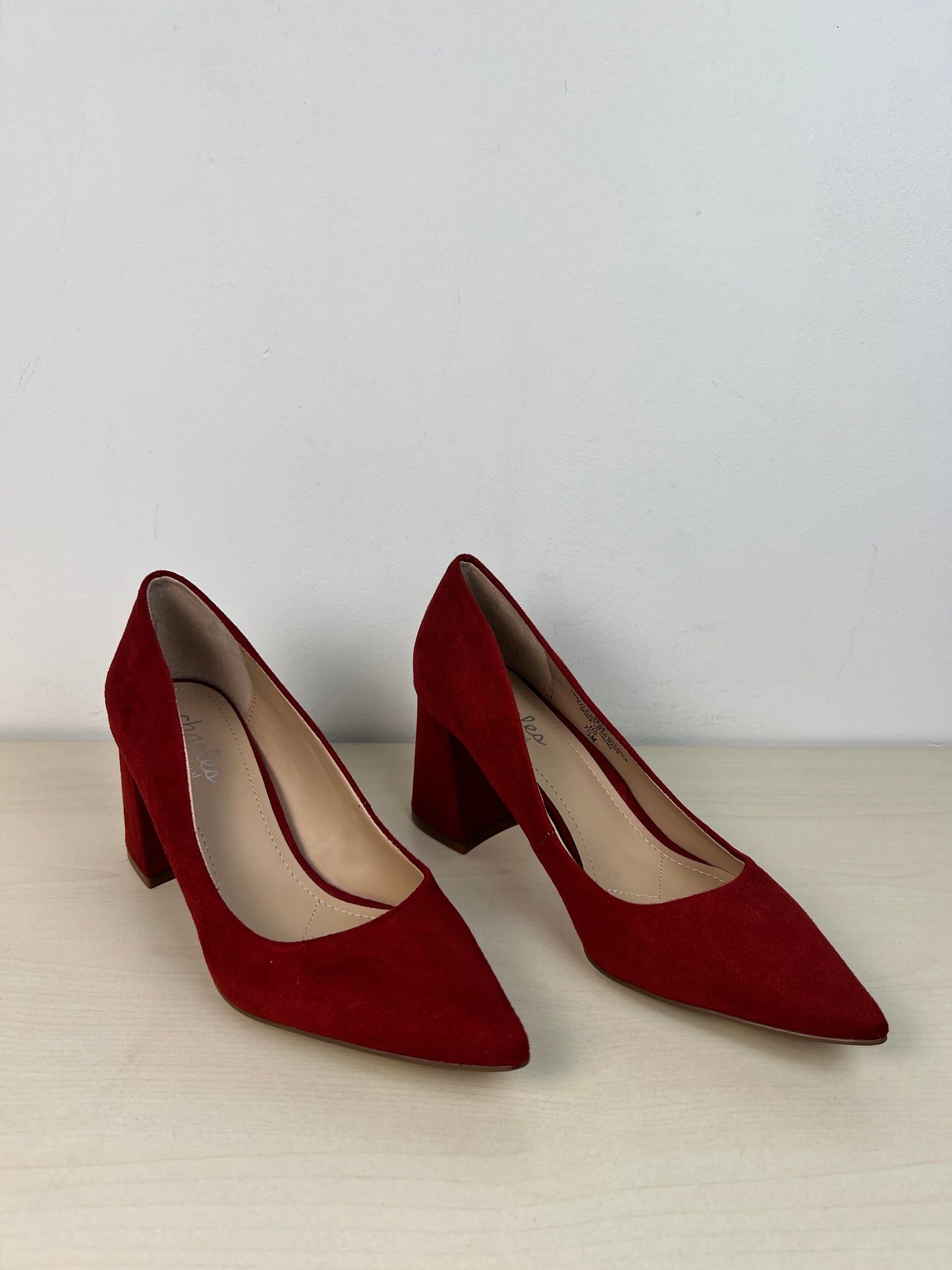 Shoes Heels Block By Charles By Charles David In Red, Size: 7.5