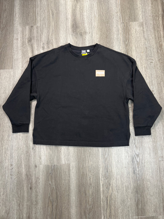 Sweatshirt Crewneck By Puma In Black, Size: Xl