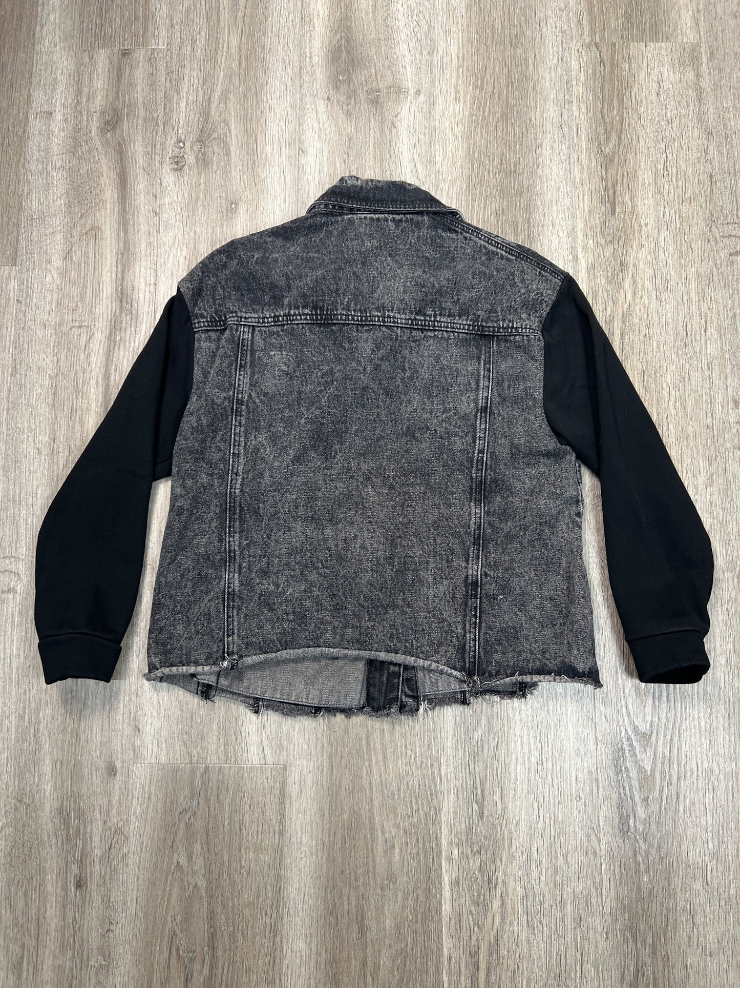 Jacket Denim By BLUE BUTTERCUP In Black Denim, Size: S