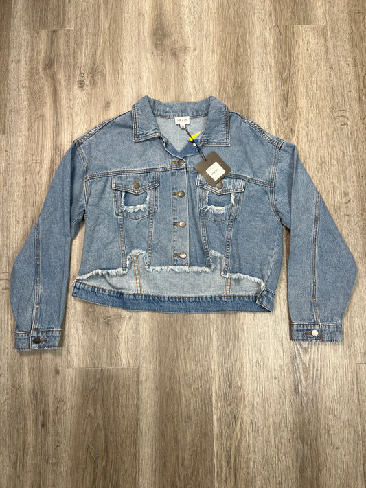 Jacket Denim By Le Lis In Blue Denim, Size: M