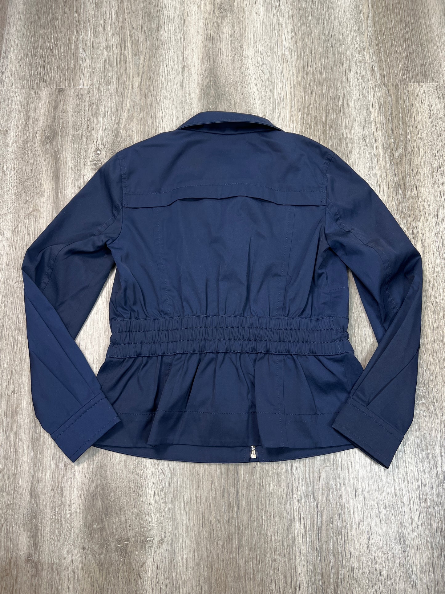 Jacket Moto By White House Black Market In Blue, Size: Xxs