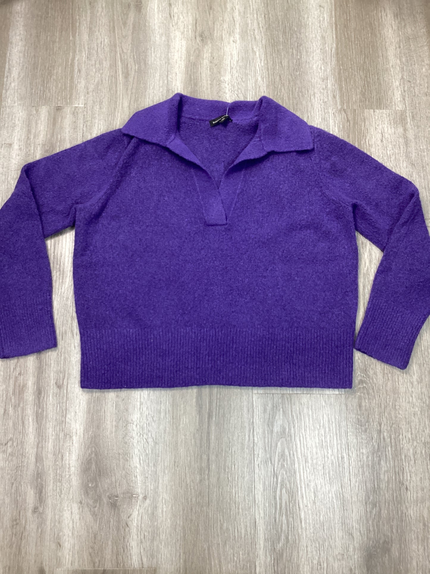 Sweater By Banana Republic In Purple, Size: Xl