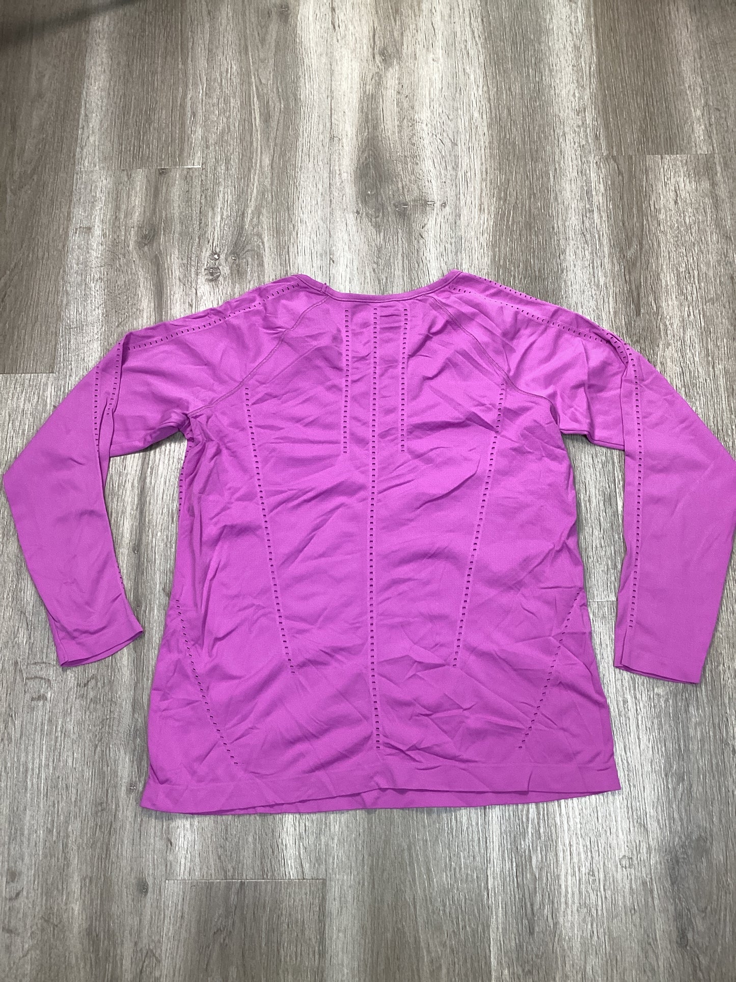 Athletic Top Long Sleeve Crewneck By Athleta In Purple, Size: Xl