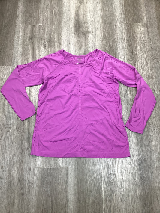 Athletic Top Long Sleeve Crewneck By Athleta In Purple, Size: Xl