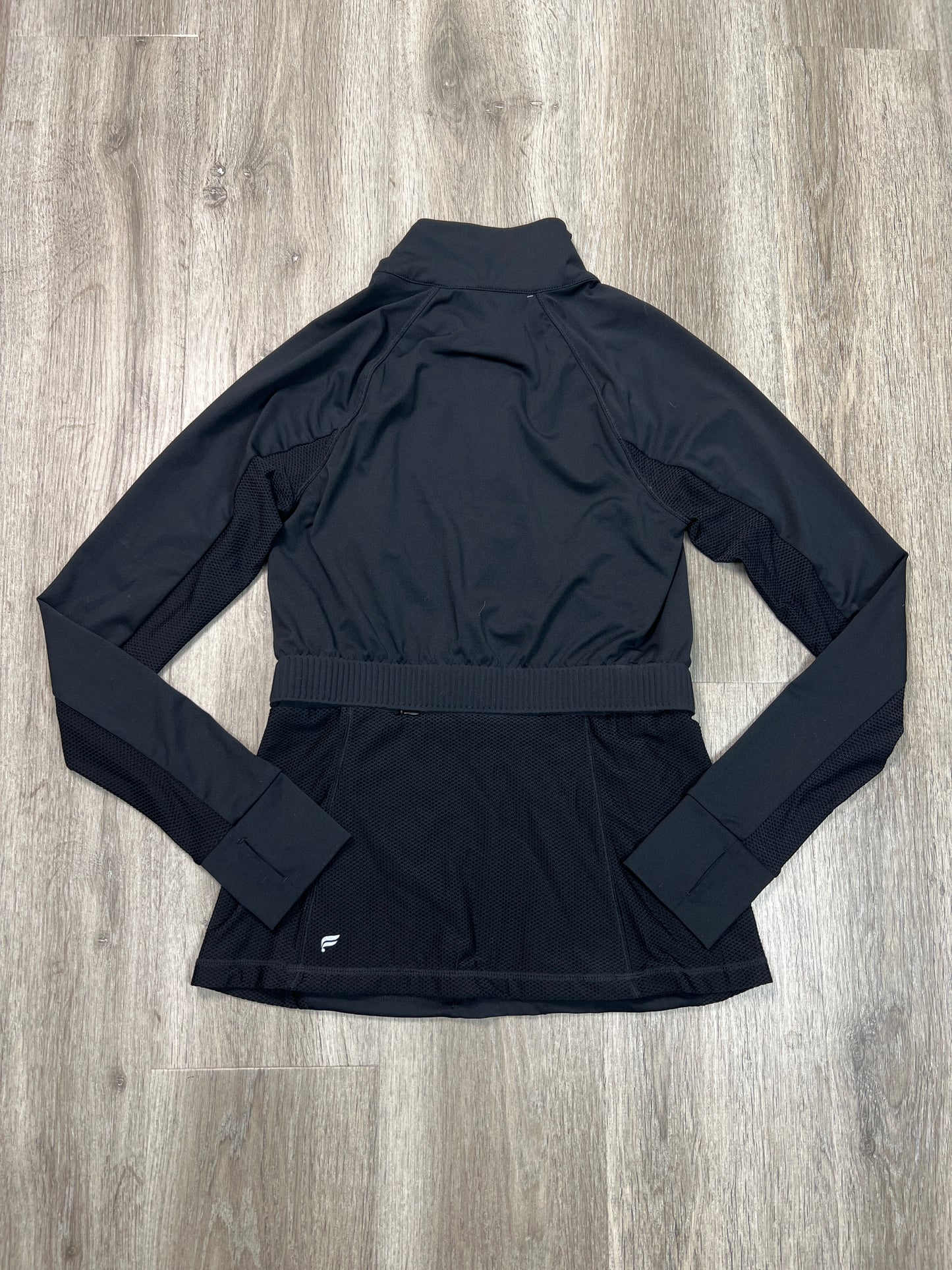 Athletic Jacket By Fabletics In Black, Size: S