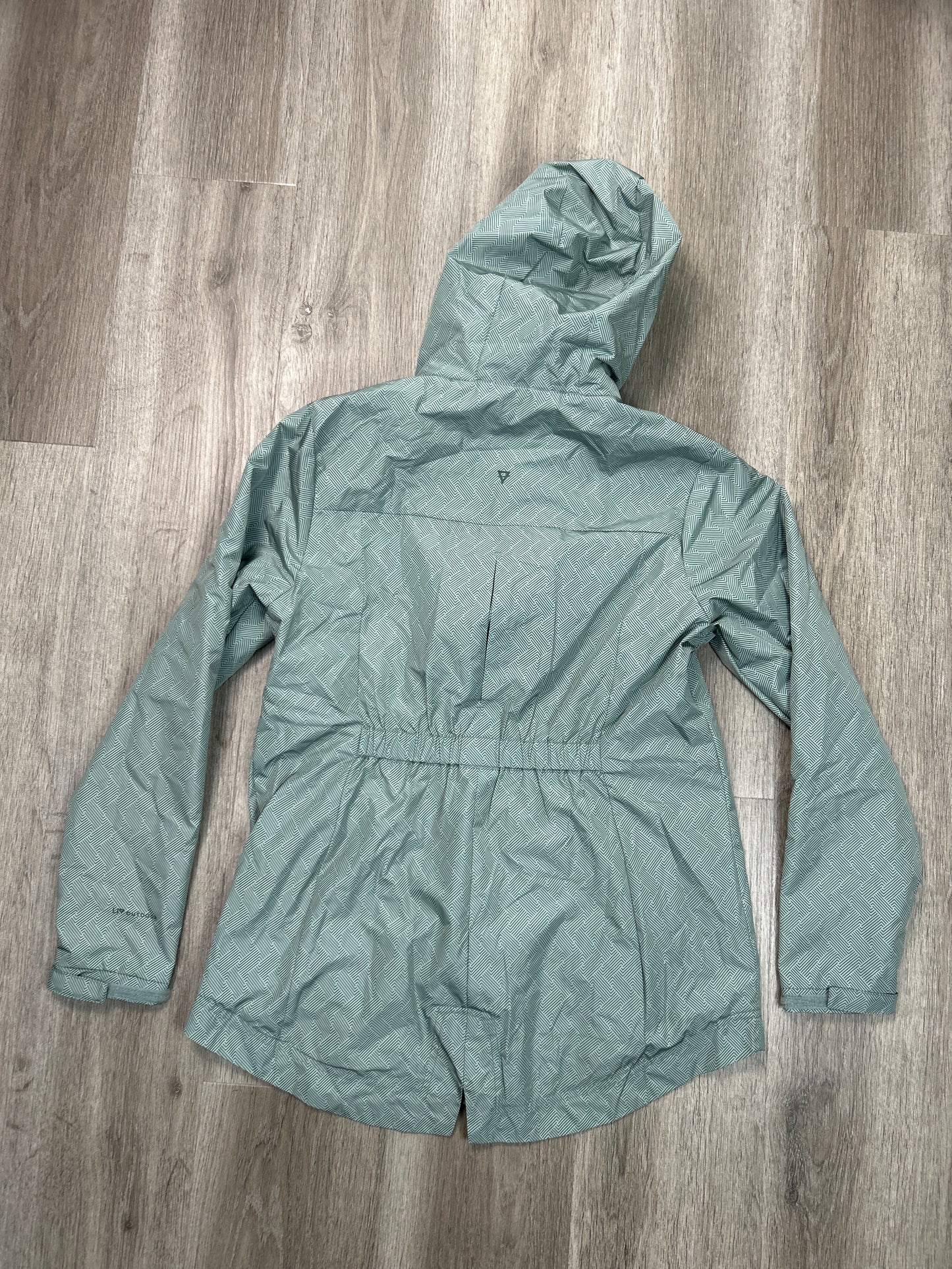 Jacket Windbreaker By Clothes Mentor In Green, Size: S