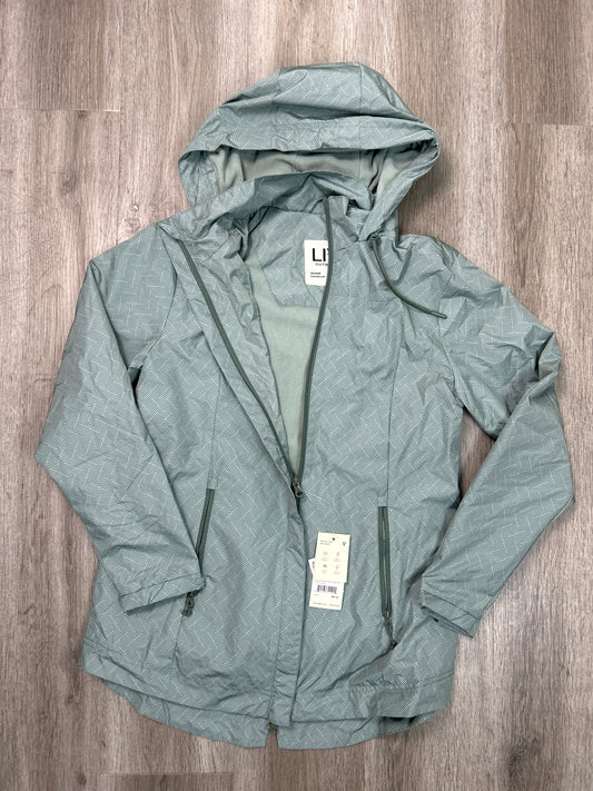 Jacket Windbreaker By Clothes Mentor In Green, Size: S