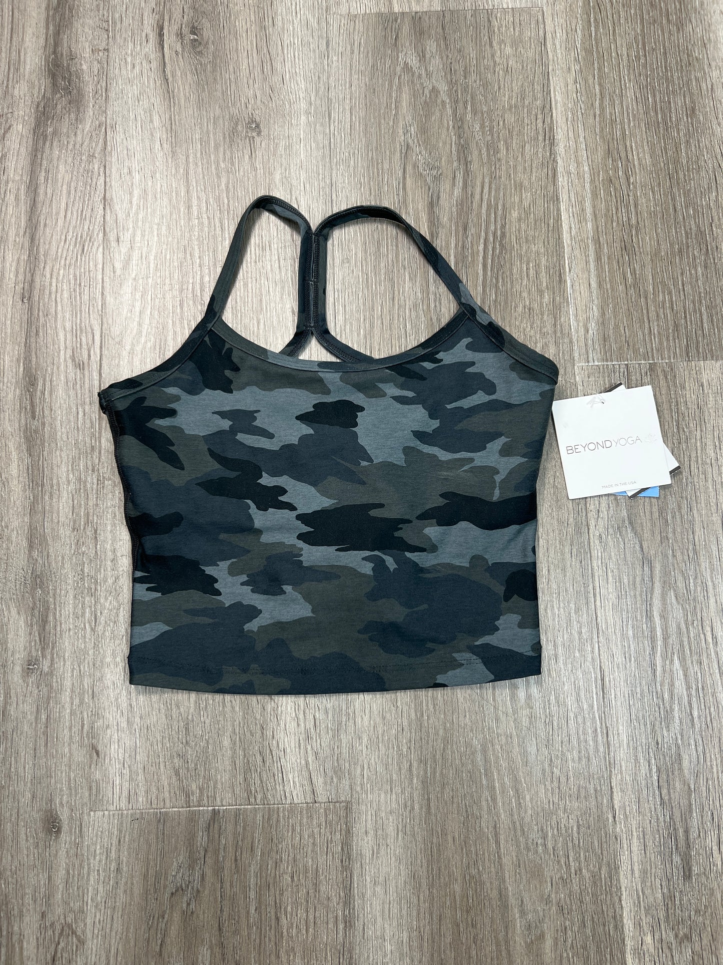 Athletic Bra By Beyond Yoga In Camouflage Print, Size: Xs