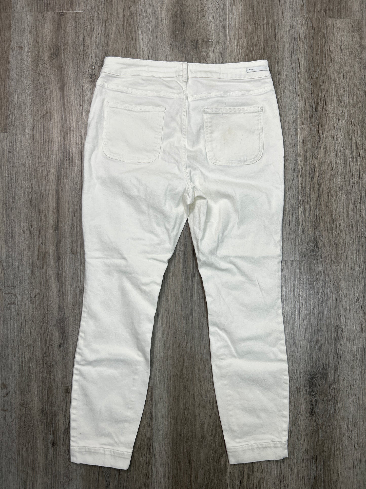 Jeans Skinny By Pilcro In White Denim, Size: 14