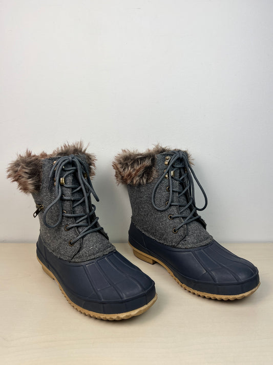 Boots Snow By Torrid In Blue, Size: 9