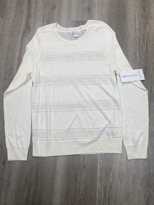 Sweater By Athleta In White, Size: S