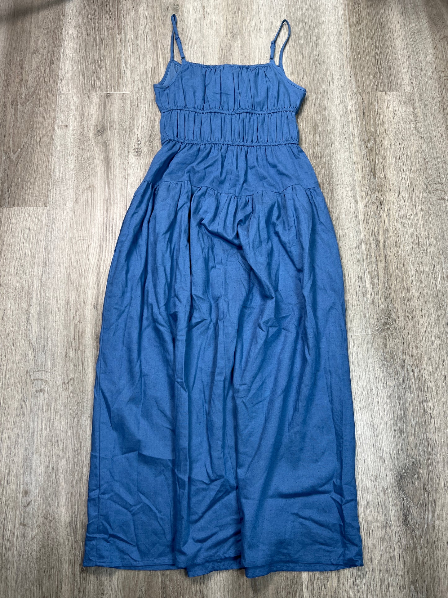 Dress Casual Maxi By  SIM & SAM In Blue, Size: S