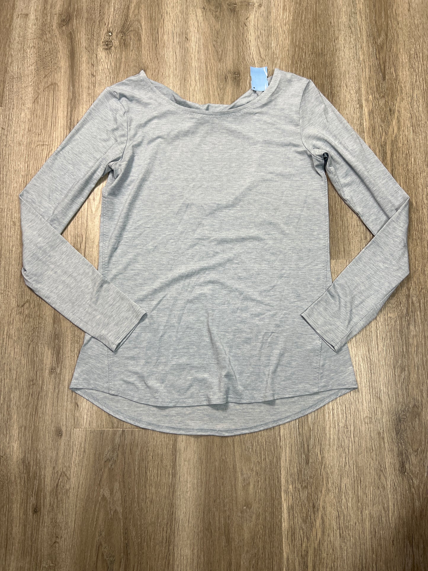 Athletic Top Long Sleeve Crewneck By Athleta In Grey, Size: S