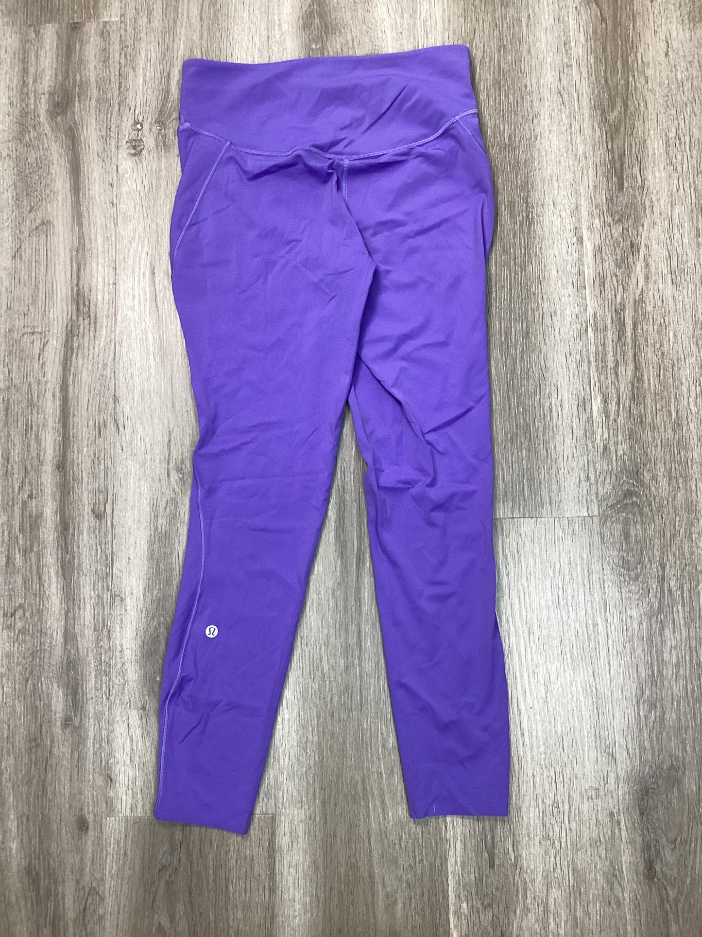 Athletic Leggings By Lululemon In Purple, Size: M