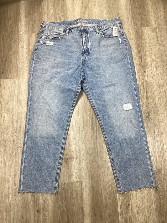 Jeans Straight By Old Navy In Blue Denim, Size: 18