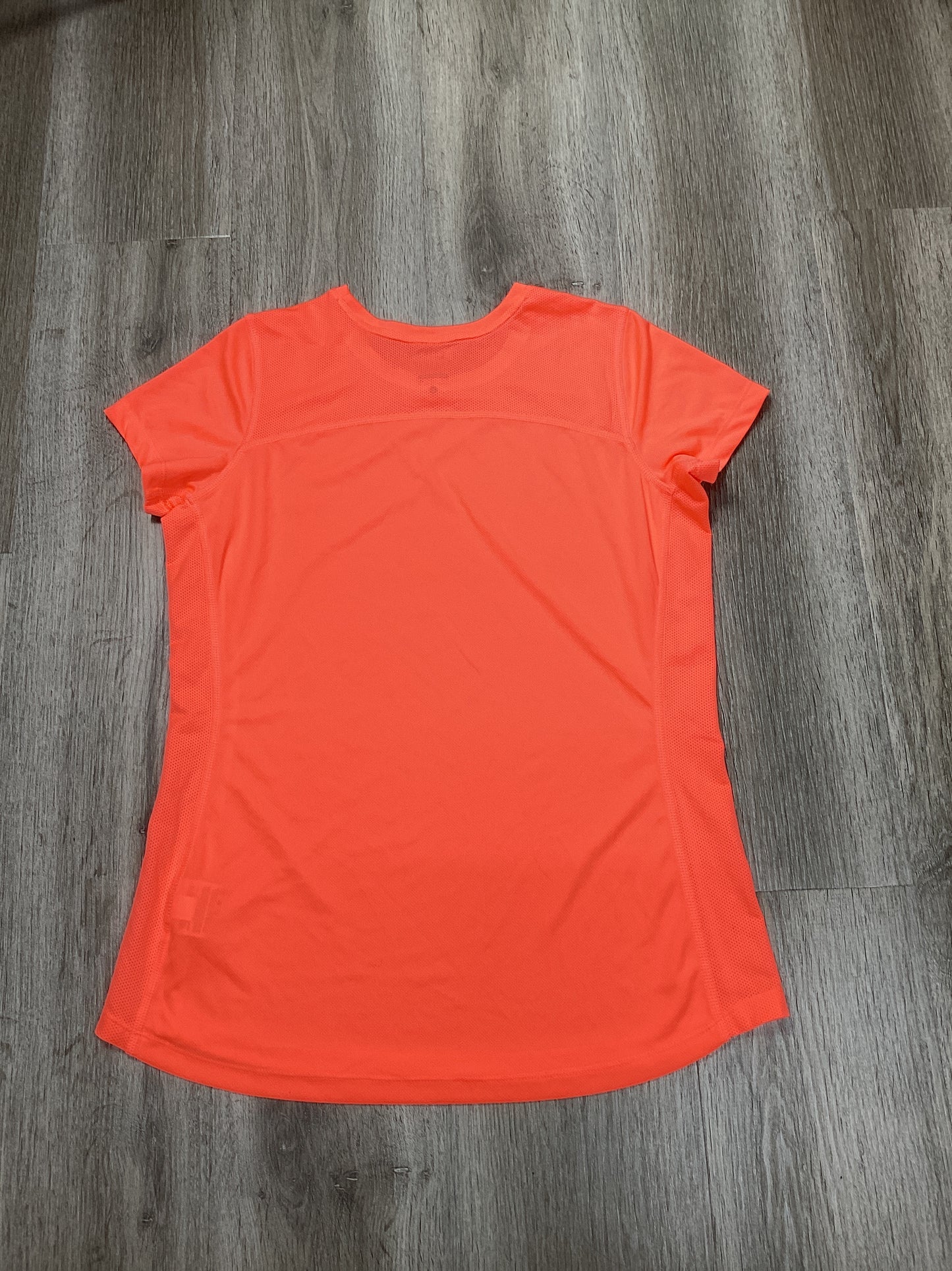 Athletic Top Short Sleeve By Nike Apparel In Orange, Size: L