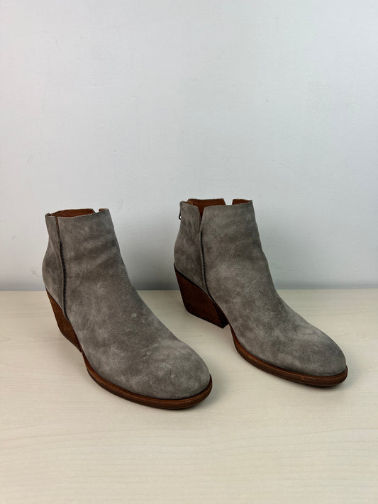 Boots Ankle Heels By Kork Ease In Grey, Size: 8.5