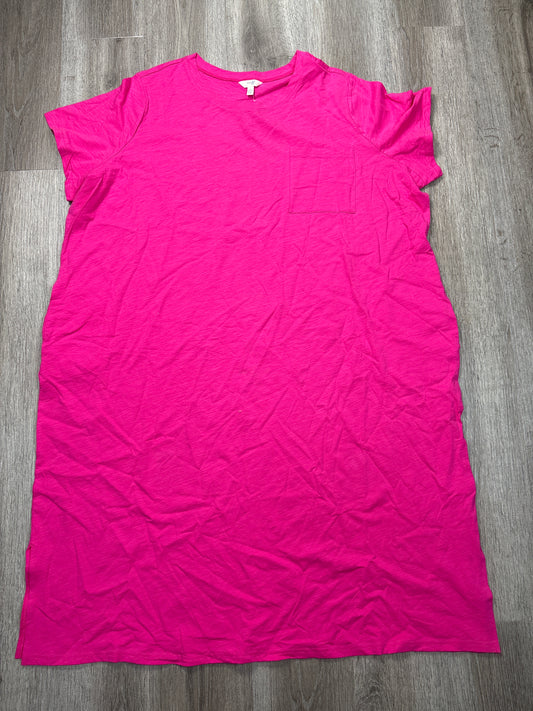 Dress Casual Midi By Terra & Sky In Pink, Size: 4x