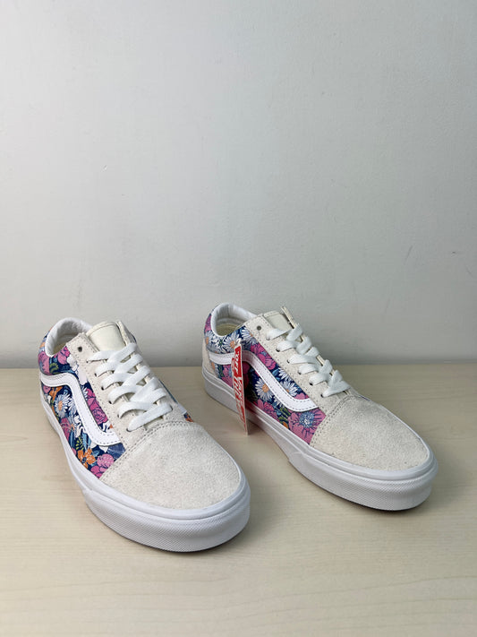 Shoes Sneakers By Vans In Floral Print, Size: 7.5