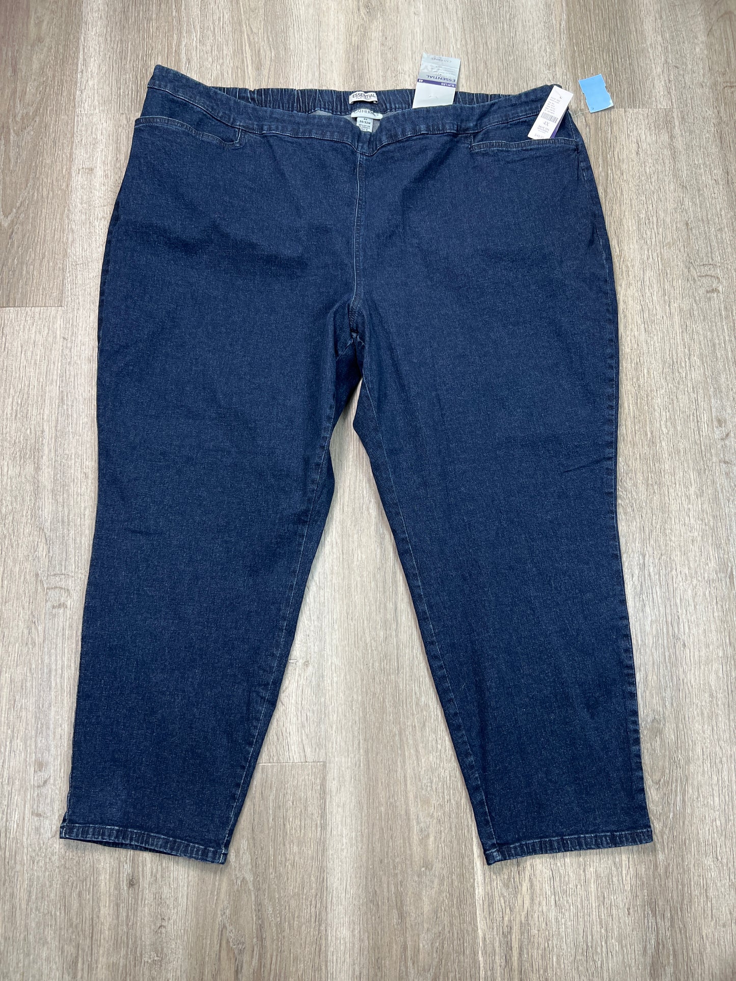 Jeans Cropped By Catherines In Blue Denim, Size: 30