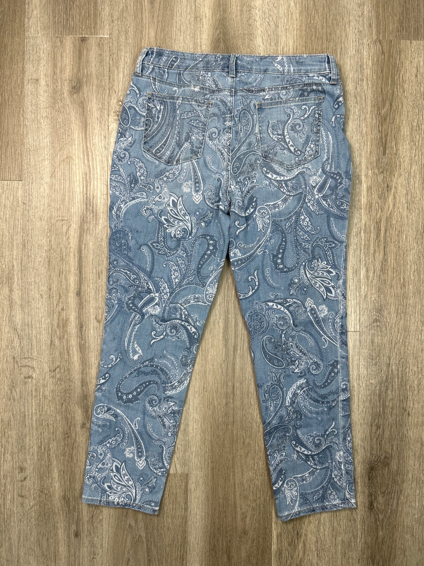 Jeans Boyfriend By Chicos In Blue Denim, Size: 10