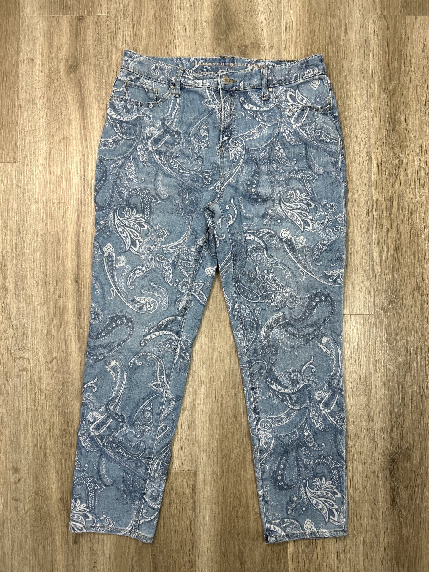 Jeans Boyfriend By Chicos In Blue Denim, Size: 10