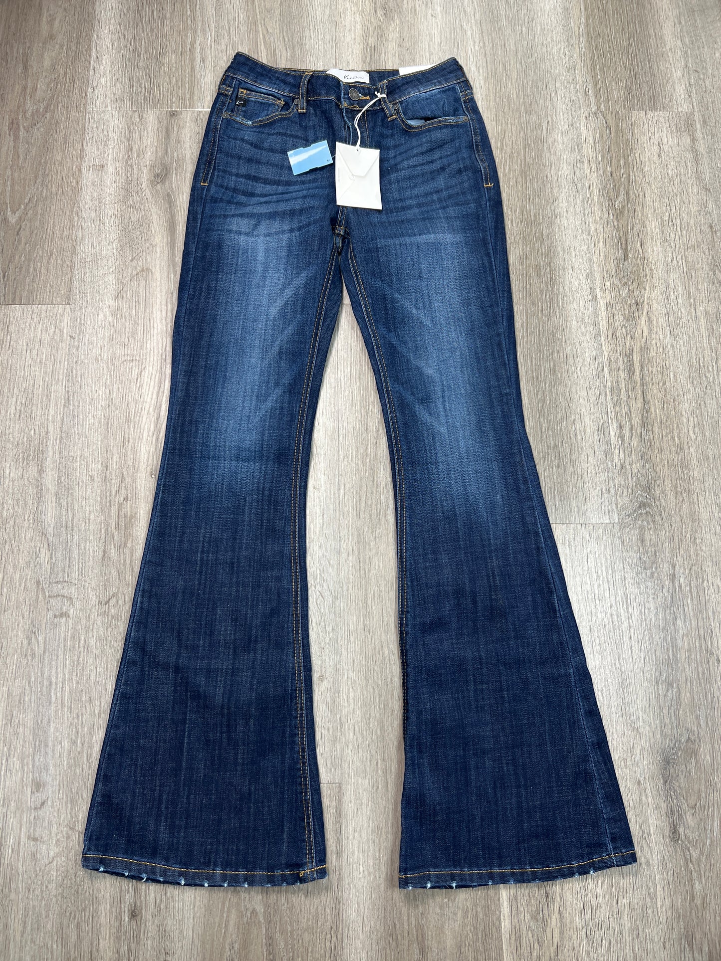 Jeans Flared By Kancan In Blue Denim, Size: 2