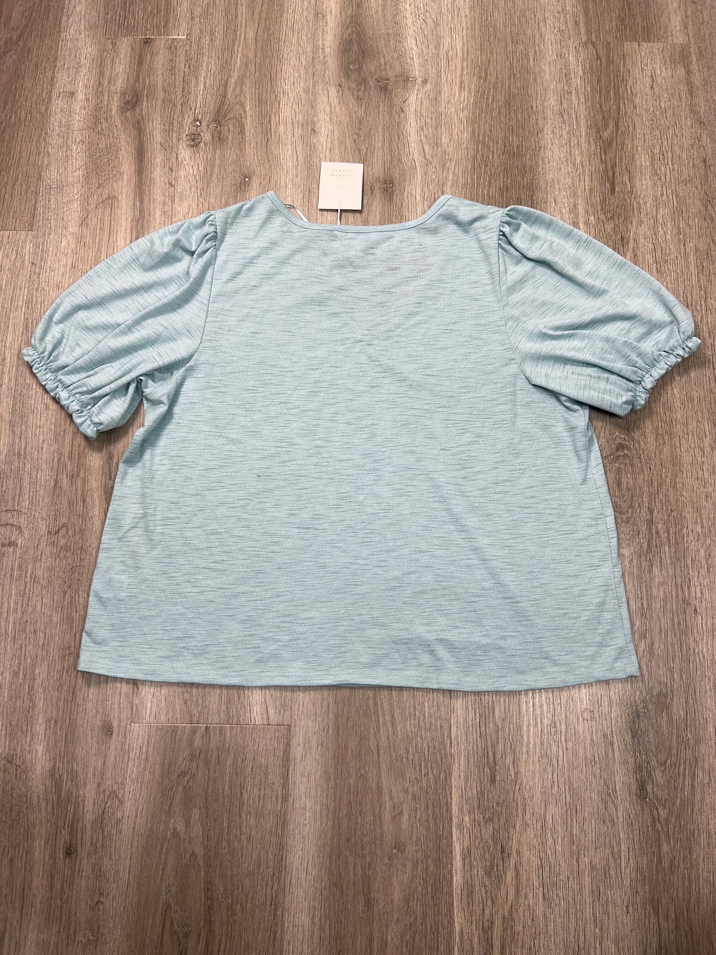 Top Short Sleeve By Lc Lauren Conrad In Blue, Size: Xxl