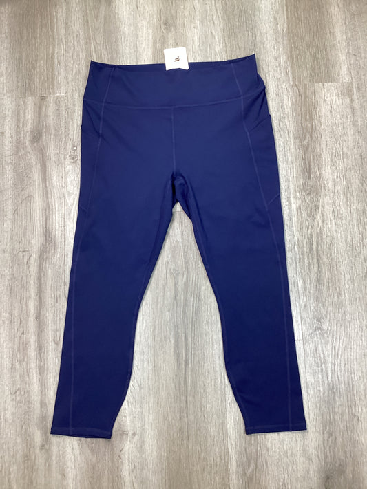 Athletic Leggings By Fabletics In Blue, Size: Xxl