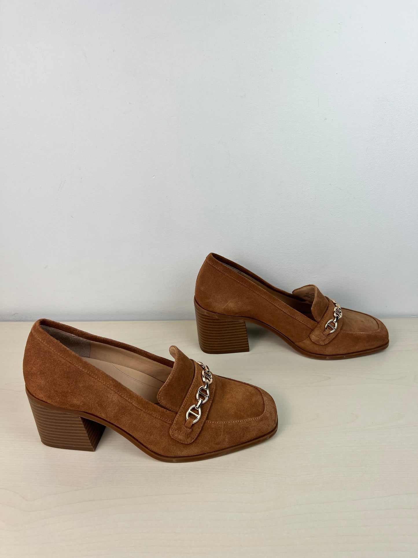 Shoes Heels Block By Alex Marie In Brown, Size: 9