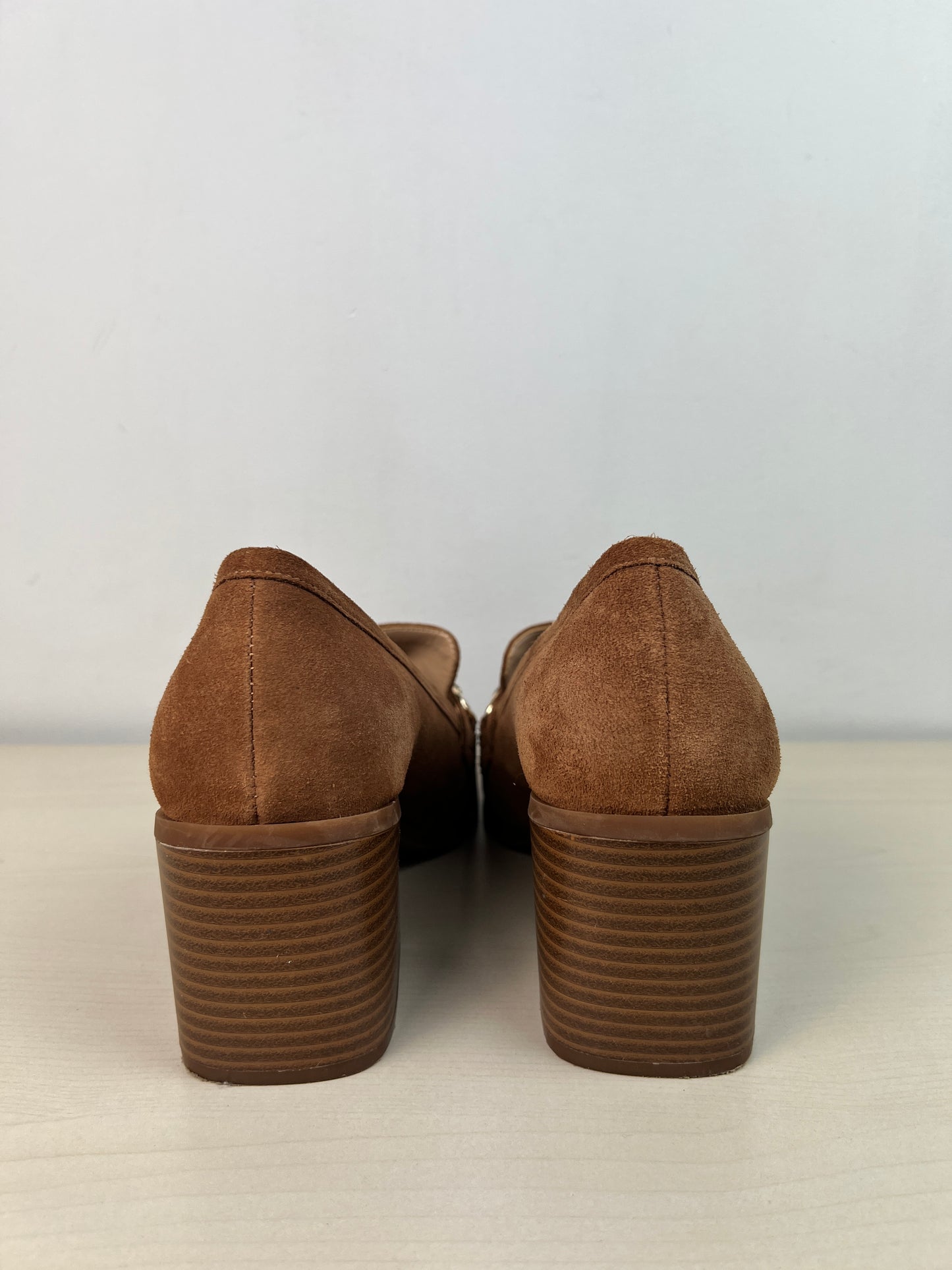 Shoes Heels Block By Alex Marie In Brown, Size: 9