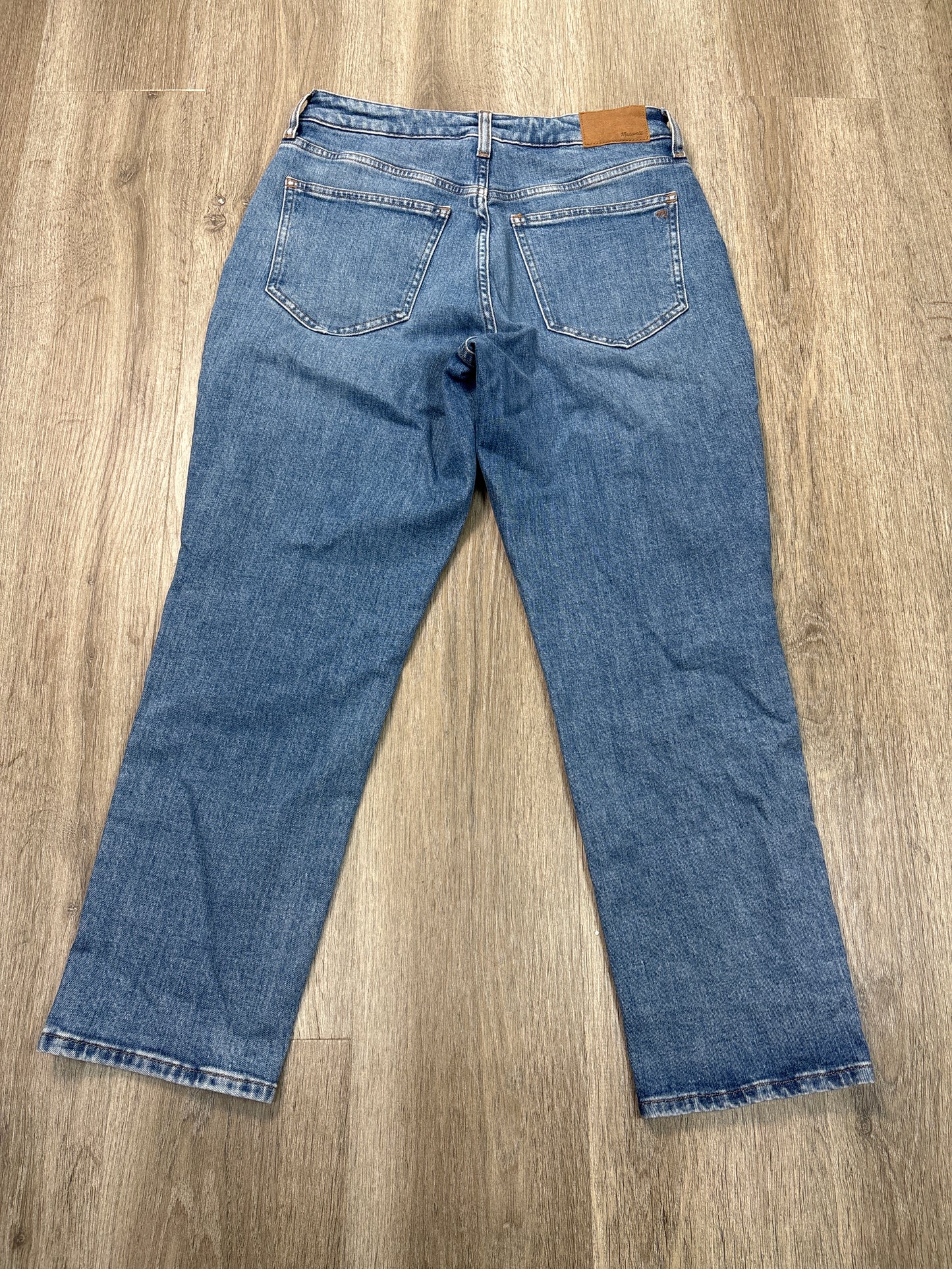 Jeans Straight By Madewell In Blue Denim, Size: 6p