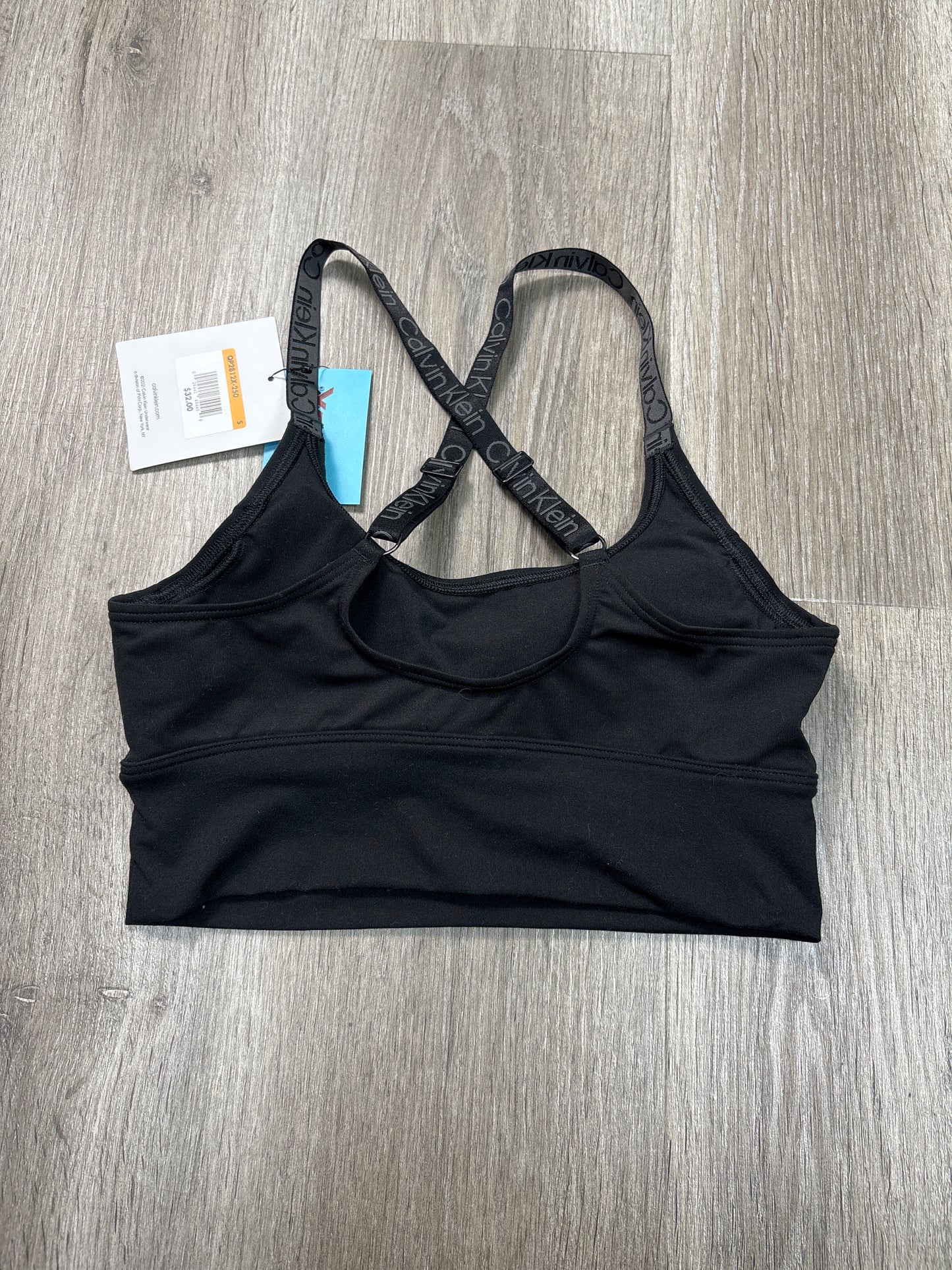 Athletic Bra By Calvin Klein In Black, Size: S