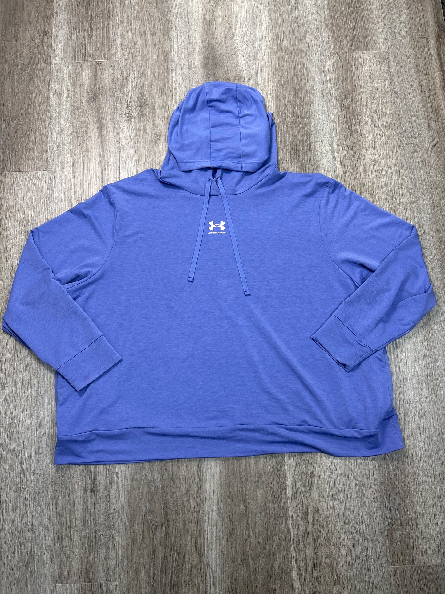 Athletic Sweatshirt Hoodie By Under Armour In Purple, Size: 3x