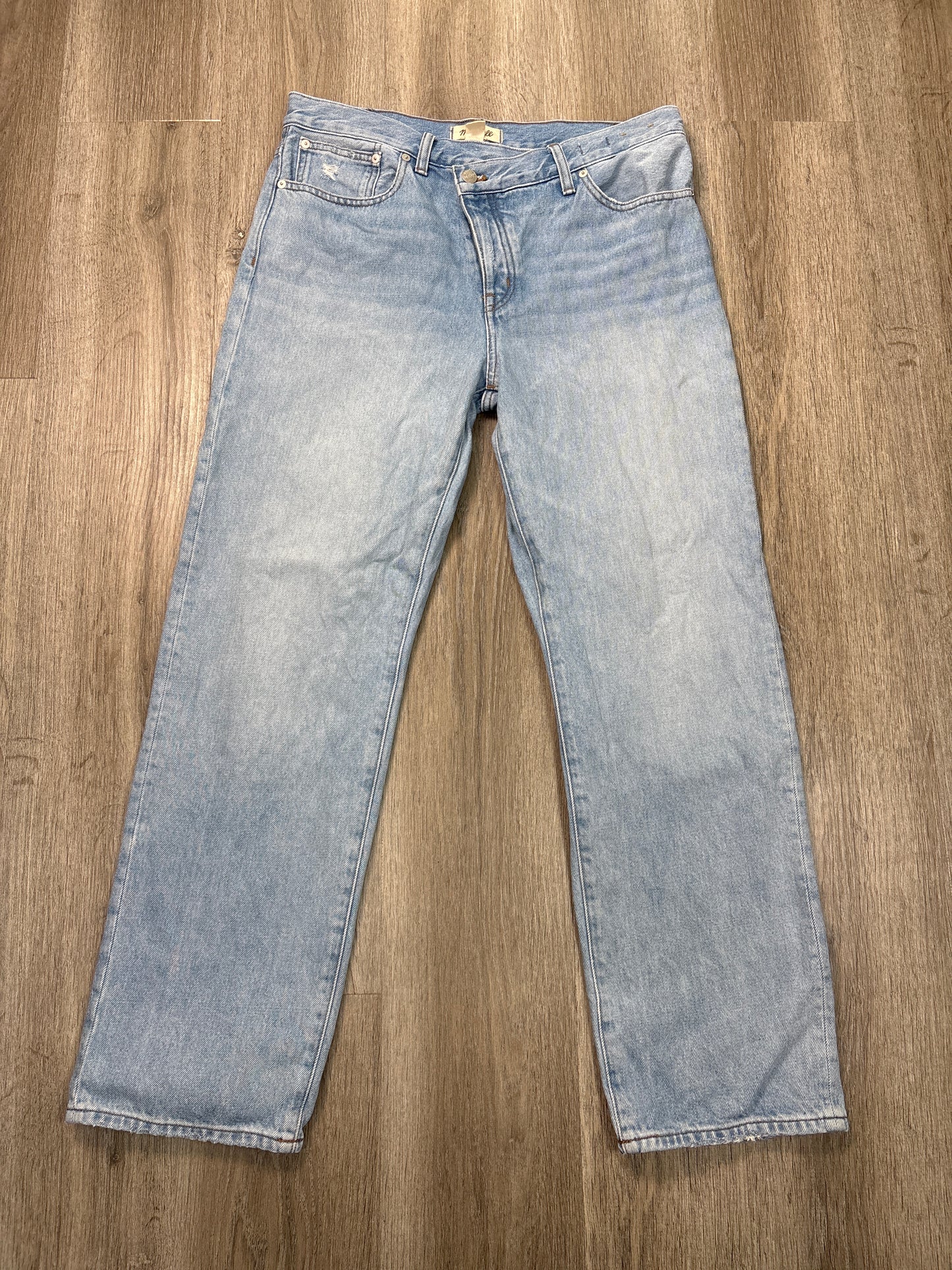 Jeans Straight By Madewell In Blue Denim, Size: 8