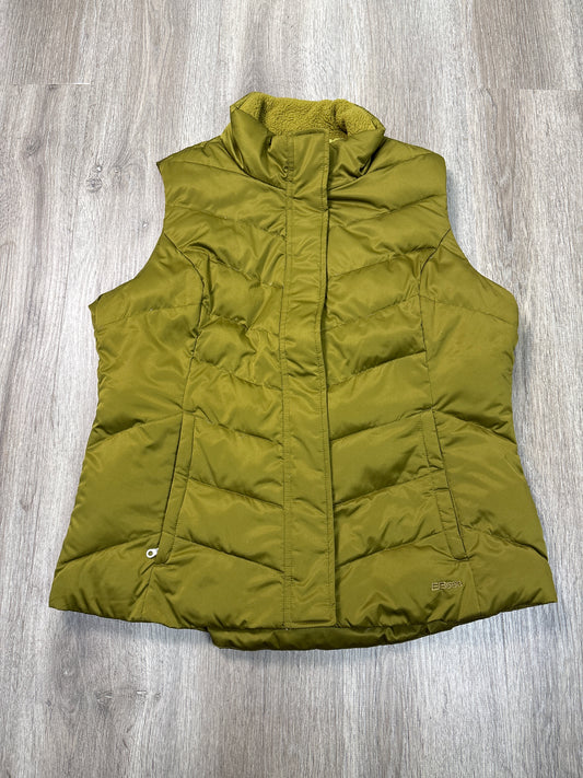 Vest Puffer & Quilted By Eddie Bauer In Green, Size: L