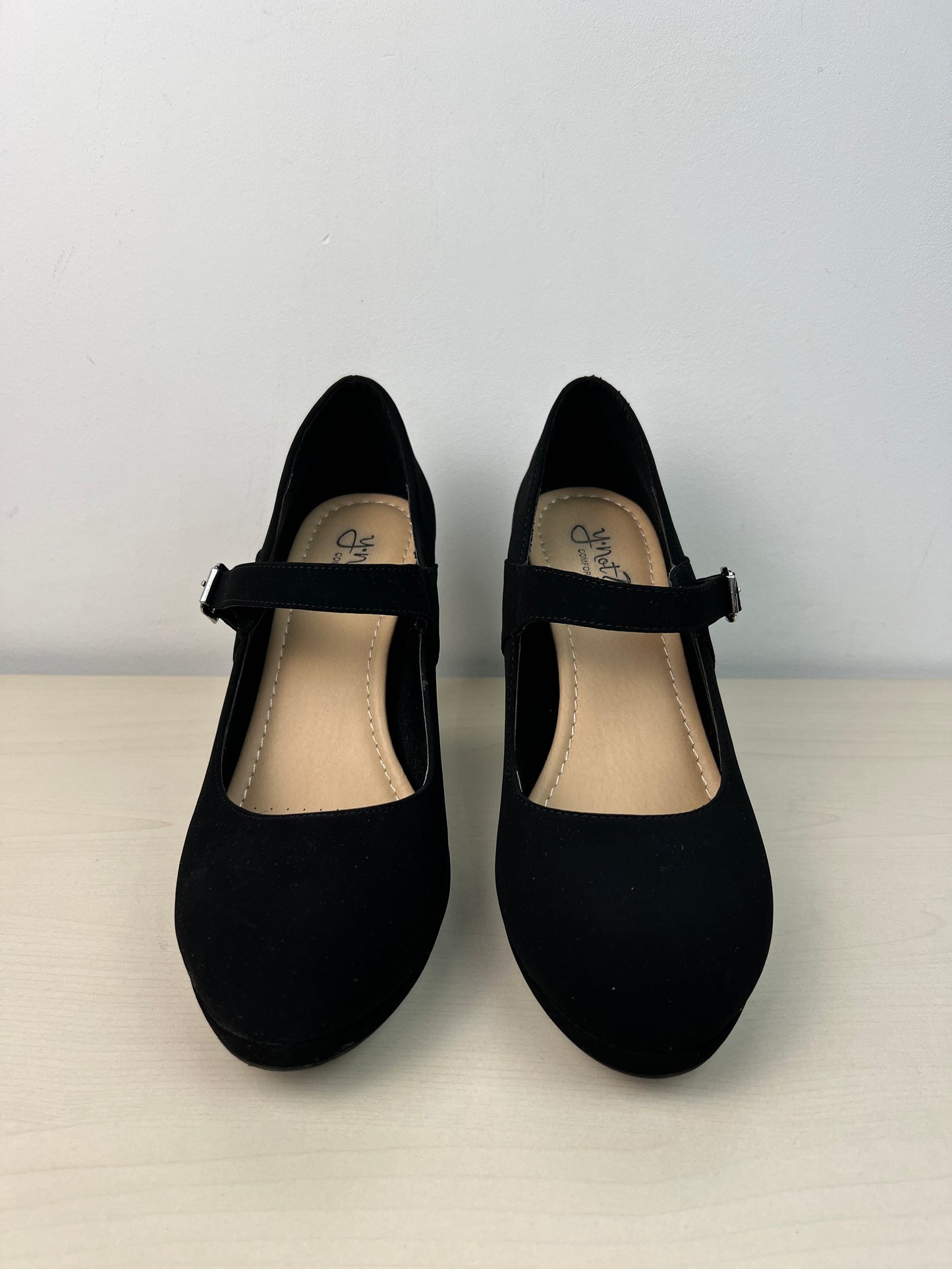 Shoes Heels Block By Y Not In Black, Size: 9.5