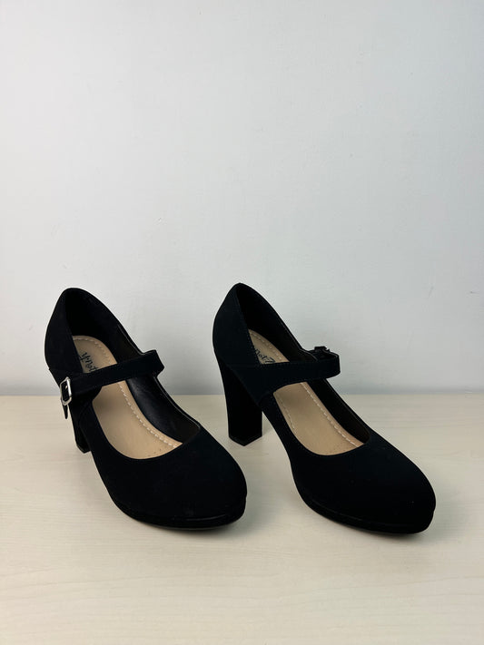 Shoes Heels Block By Y Not In Black, Size: 9.5