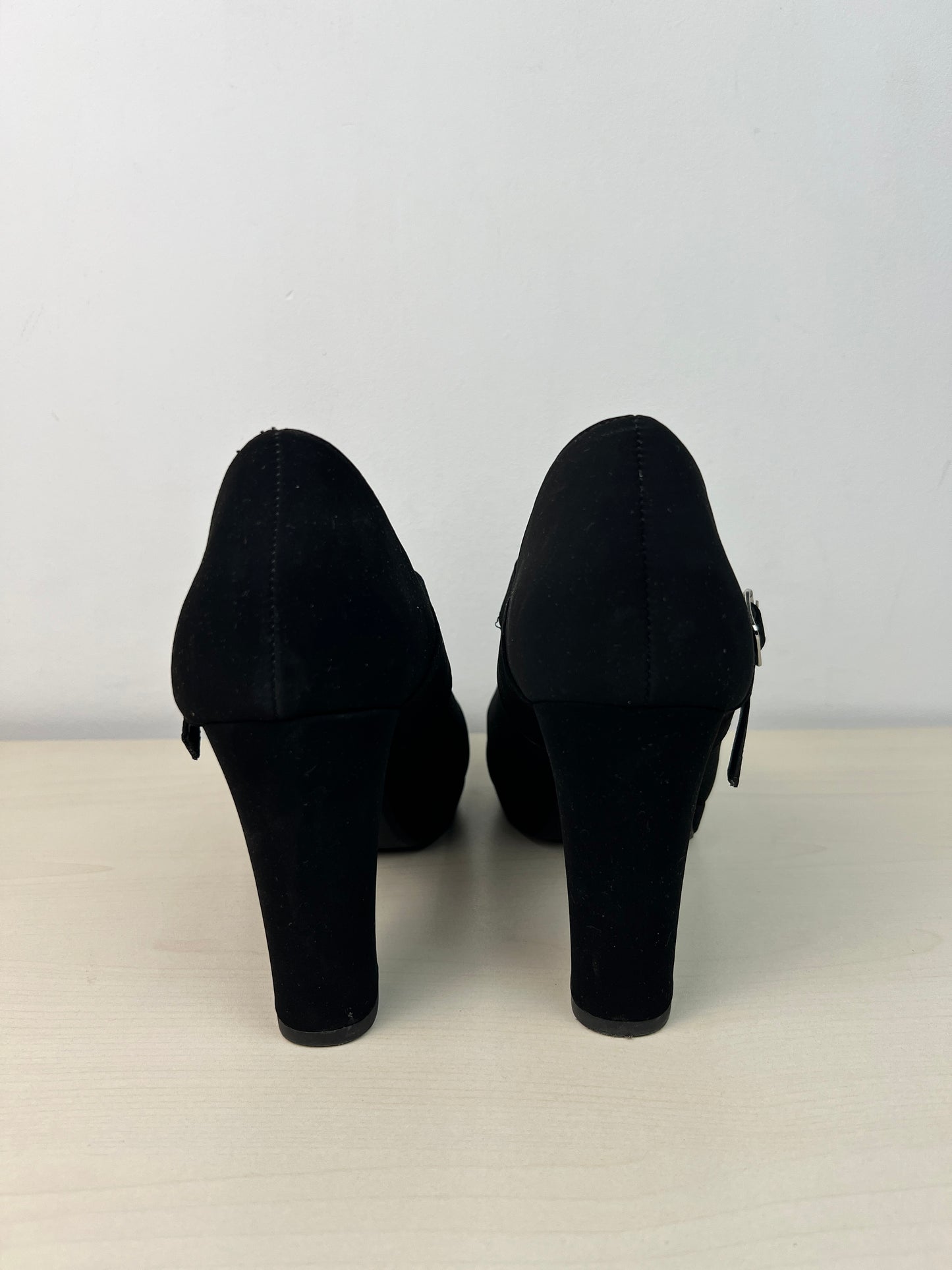 Shoes Heels Block By Y Not In Black, Size: 9.5