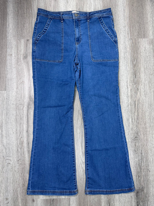 Jeans Flared By Knox Rose In Blue Denim, Size: 16