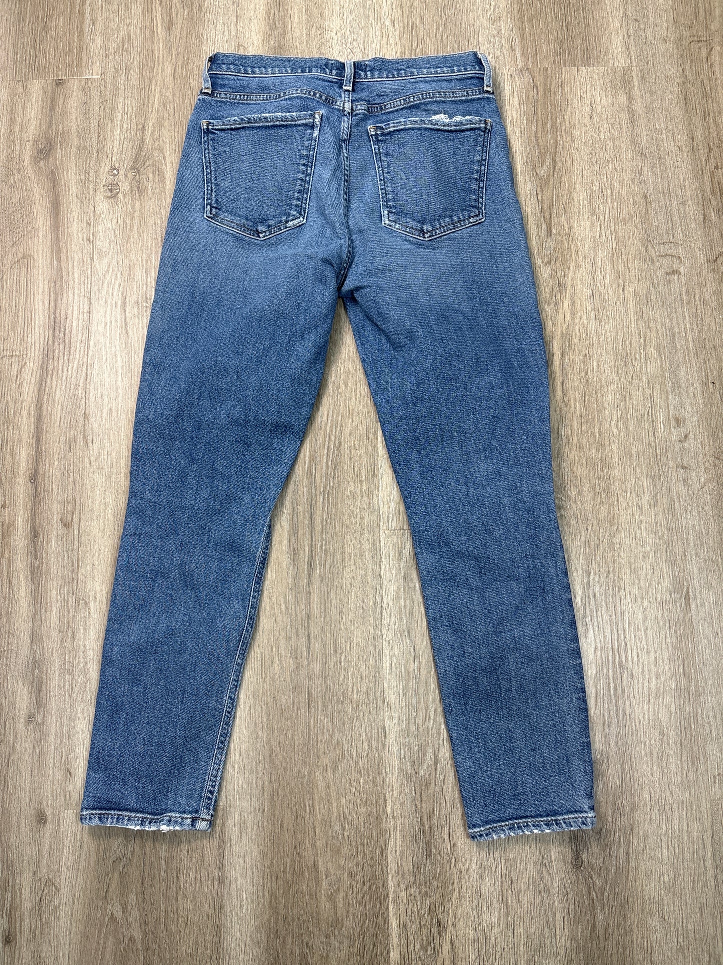 Jeans Skinny By Agolde In Blue Denim, Size: 4