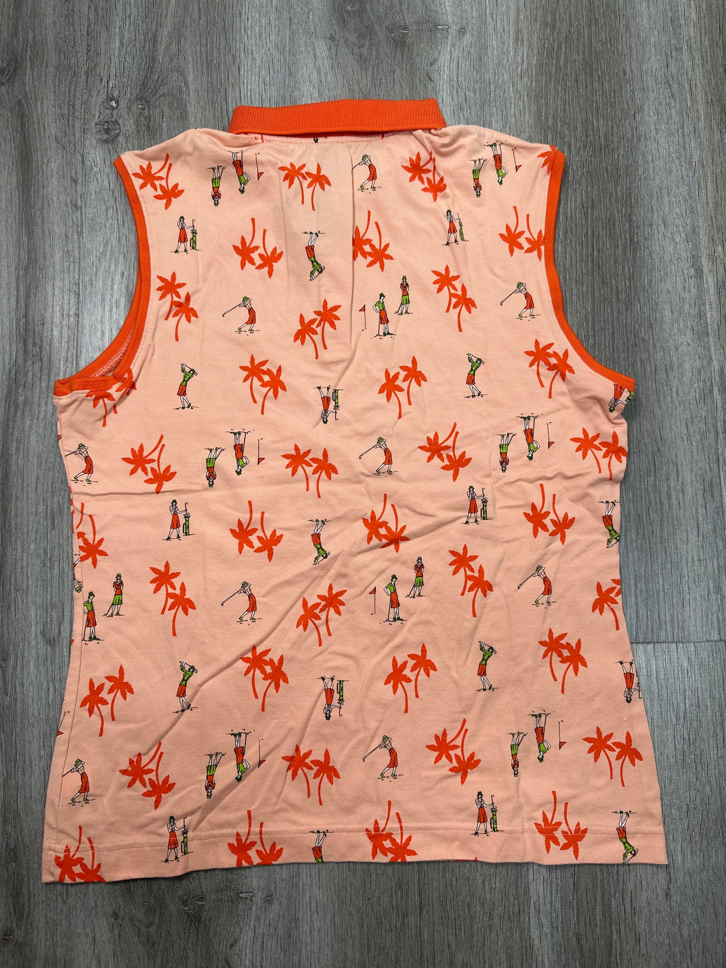 Athletic Tank Top By Lady Hagen In Orange, Size: L